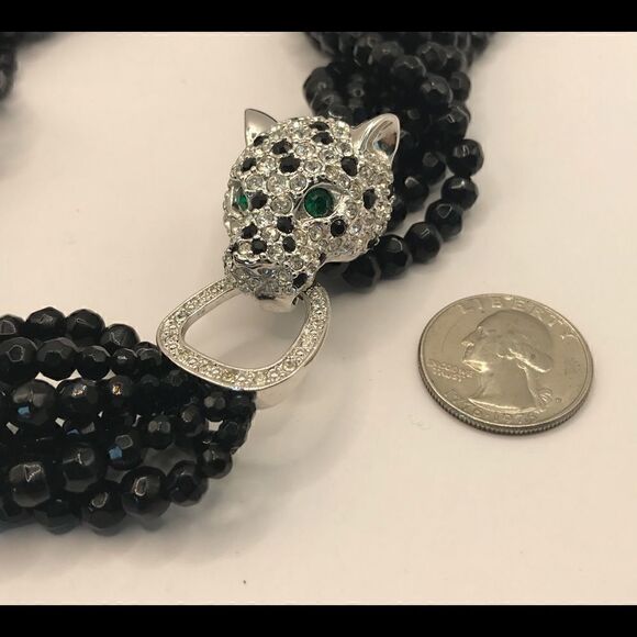 Kenneth Jay Lane (KJL) for Avon,  Panther necklace.Duchess of Windsor Collection - Picture 4 of 9
